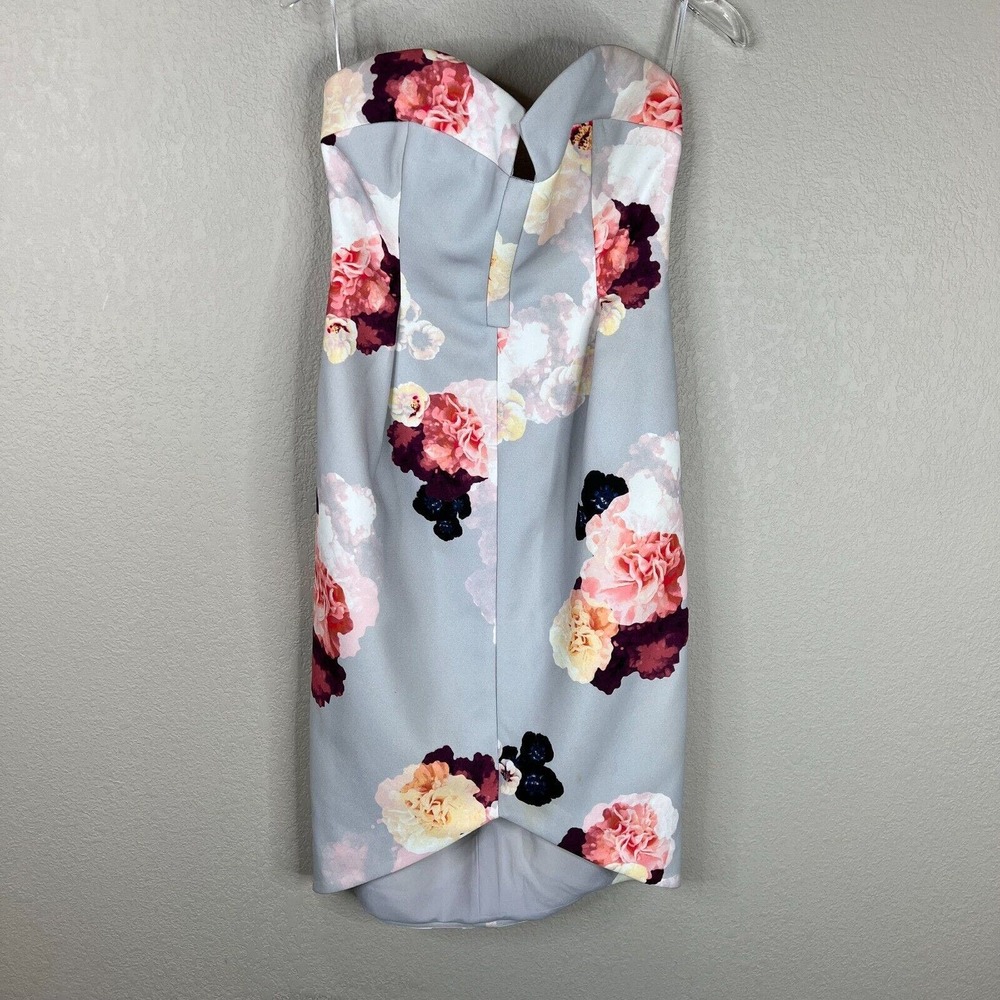 Keepsake The Label Divide Floral Flower Bloom Strapless Dress XS